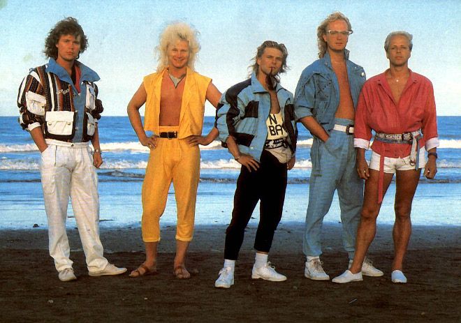 Смешные костюмы рок музыкантов 80-х