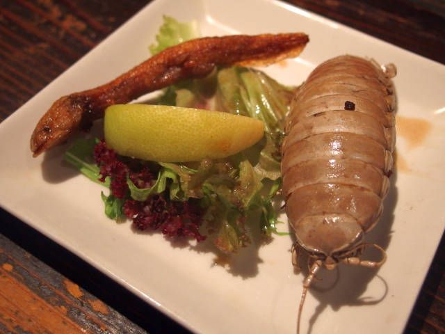 Свиные мозги, жареные скорпионы, лапы ящера и другие блюда оригинального японского ресторана 