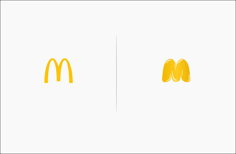 Как бы выглядели логотипы товаров, испытавшие свою же продукцию на себе