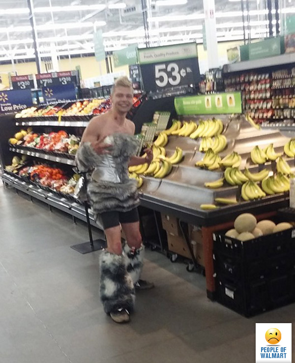 чудики покупатели супермаркетов Walmart