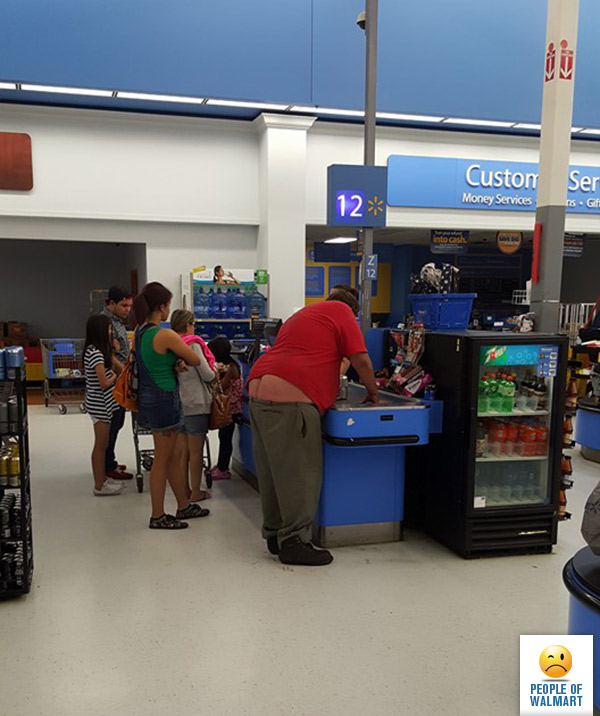 чудики покупатели супермаркетов Walmart