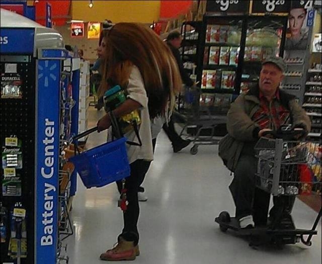 фото неадекватного покупателя в супермаркете