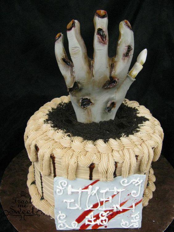 торт на тему ужасов