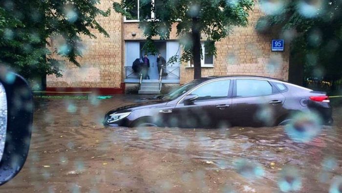 В Москве потоп из-за обильных дождей 