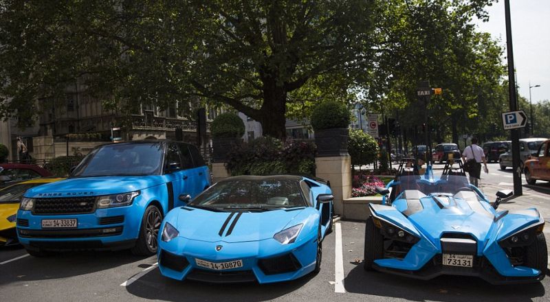 Во время лондонского 'сезона суперкаров' можно насмотреться на очень крутые арабские суперкары 