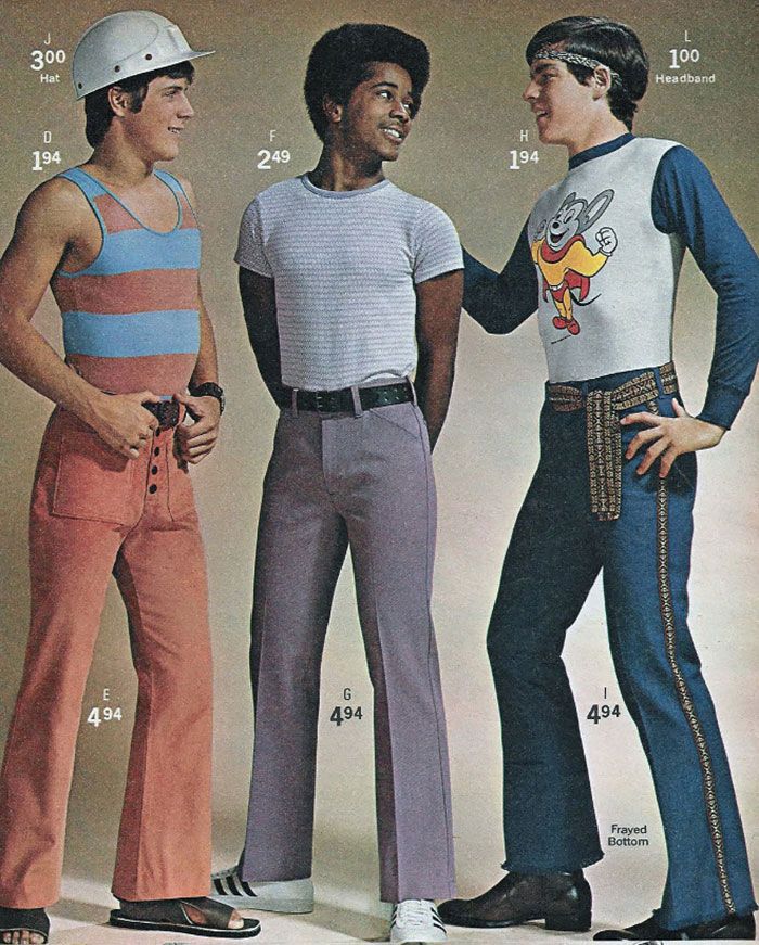 Сумасшедшая мужская мода из 70-х, доказывающая, что дизайнеры того времени что-то принимали