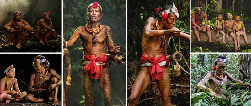 Последние представители изолированного племени Ментаваи в Индонезии 