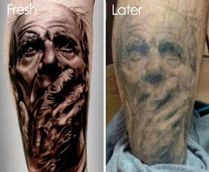 Как выглядят татуировки спустя годы 