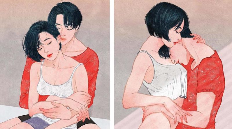 Интимные иллюстрации художника из Южной Кореи 