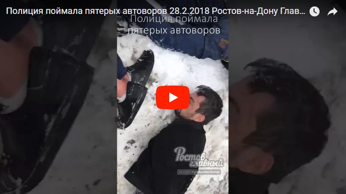 В Ростове полиция поймала пятерых автоворов