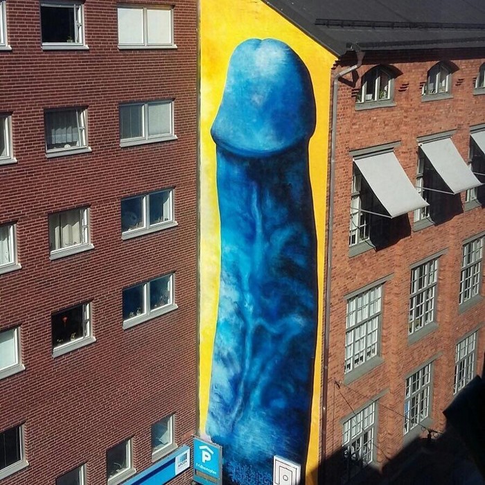 Монументальная живопись в центре Стокгольма