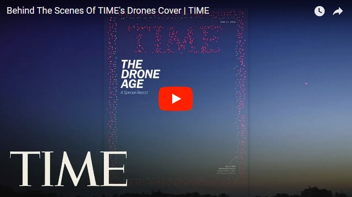 Time запустил 958 дронов чтобы сделать фото на обложку журнала