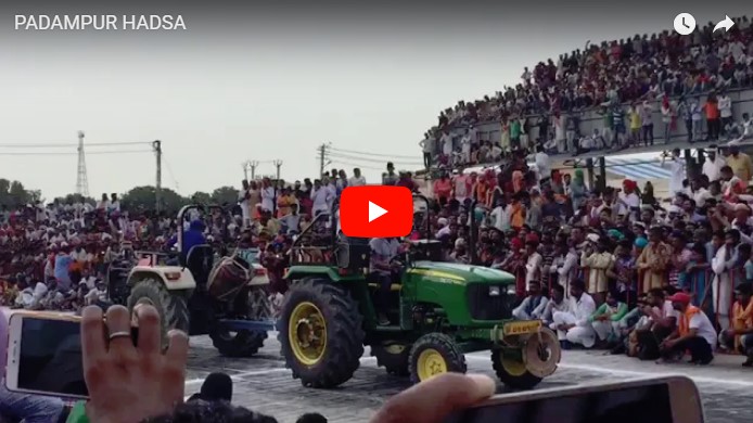 На "битве тракторов" в Индии под зрителями обвалилась крыша стадиона