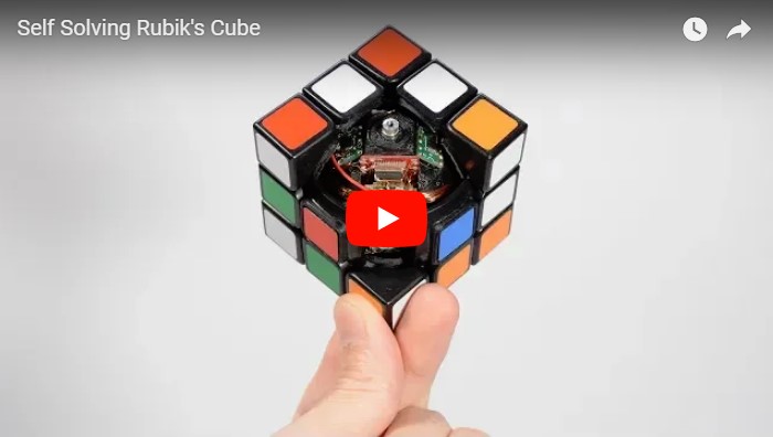 Роботизированный кубик Рубика, собирающий сам себя
