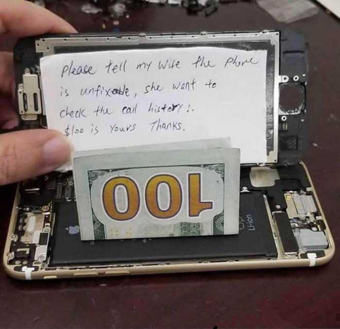 Самый необычный заказ в истории мастерской по ремонту смартфона