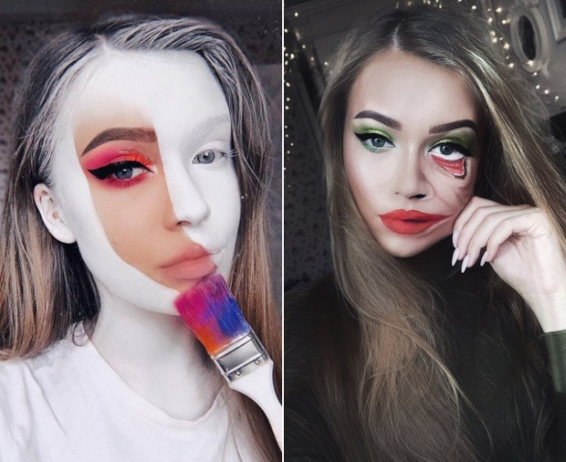 Литовский визажист создает удивительный художественный макияж