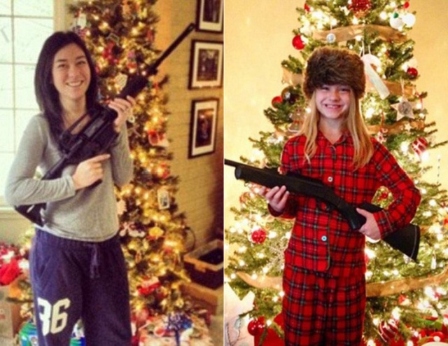 Елки-палки, два ствола: американцы хвастаются оружием, которое «Санта принес на Рождество»