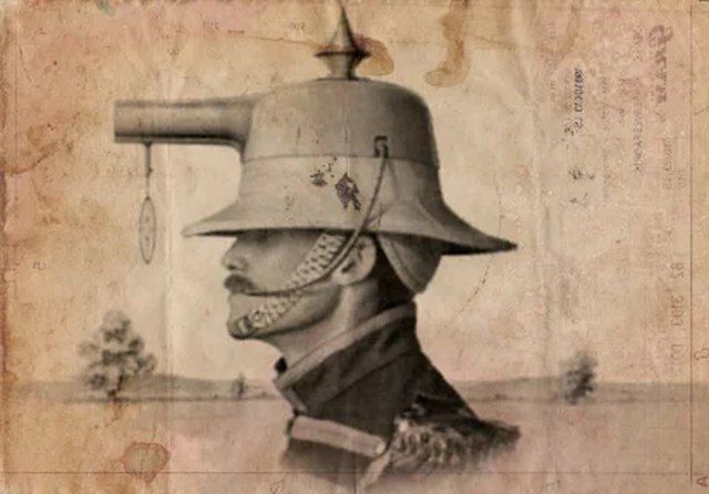"Стреляющий шлем" от изобретателя Альберта Прэтта