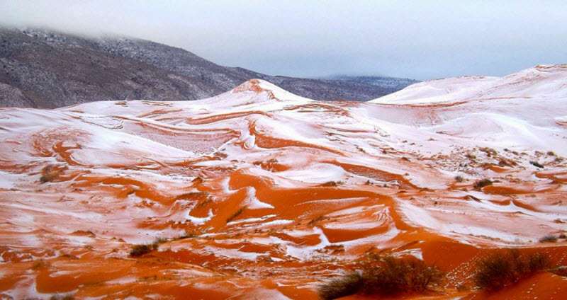 В Сахаре впервые за 37 лет выпал снег 