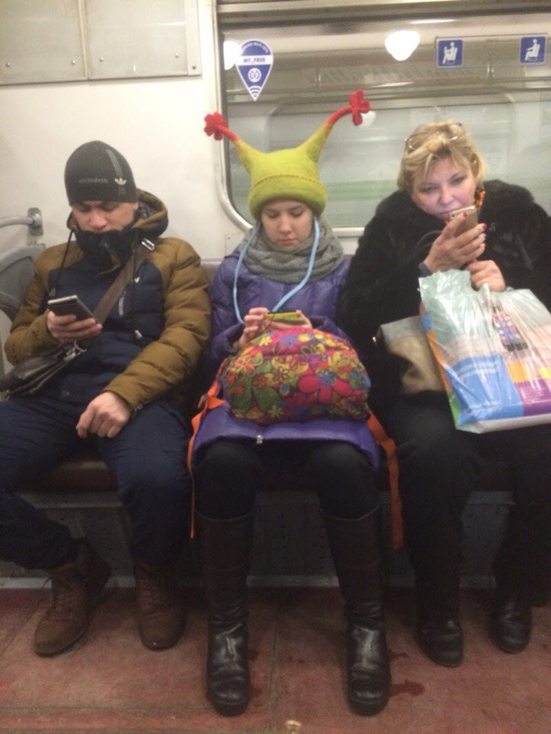 Смешные модники из метро