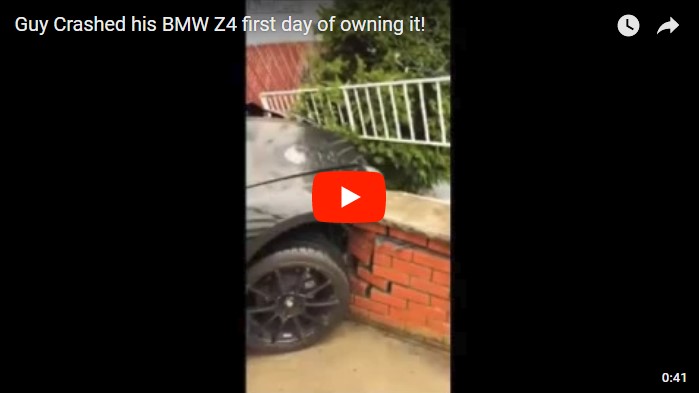 Молодой водитель разбил свой BMW Z4 через пару часов после покупки