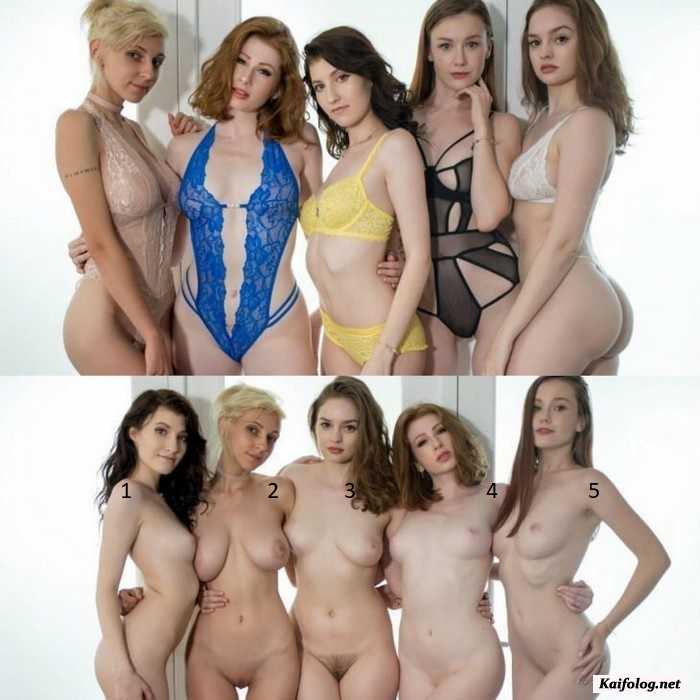 пять голых девушек на выбор